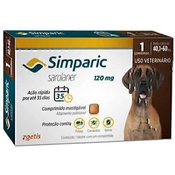 Simparic Caes 10 A 20kg 40mg Combo C/3 Comprimido