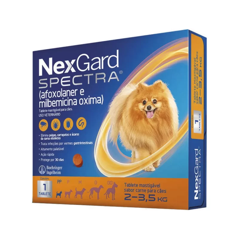 Nexgard Spectra Pp 2-3,5kg Cada Comprimido