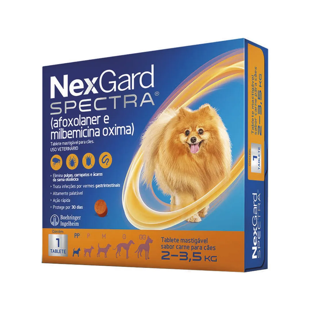 Nexgard Spectra Pp 2-3,5kg Cada Comprimido