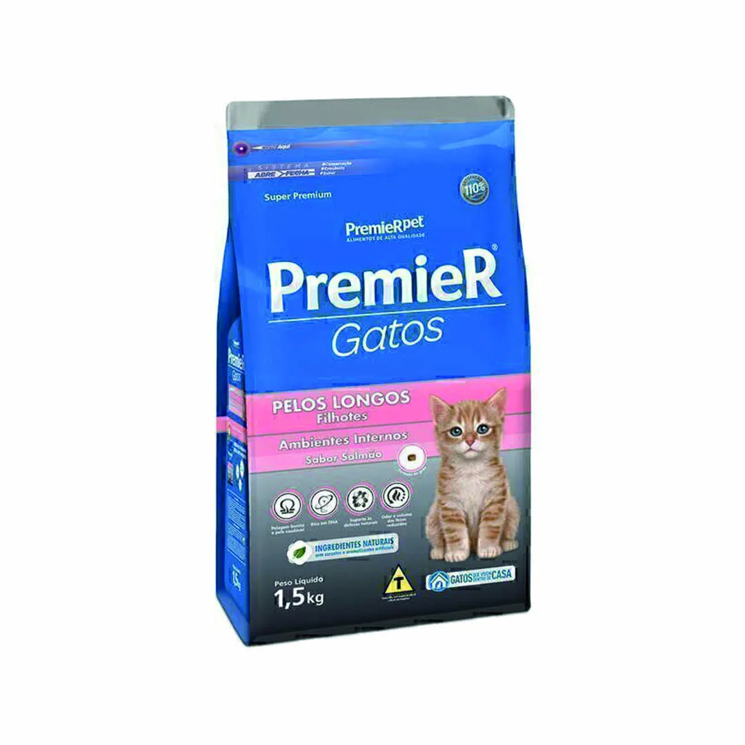 Premier Amb.int. Gatos Pelos Longos Filhote 500g
