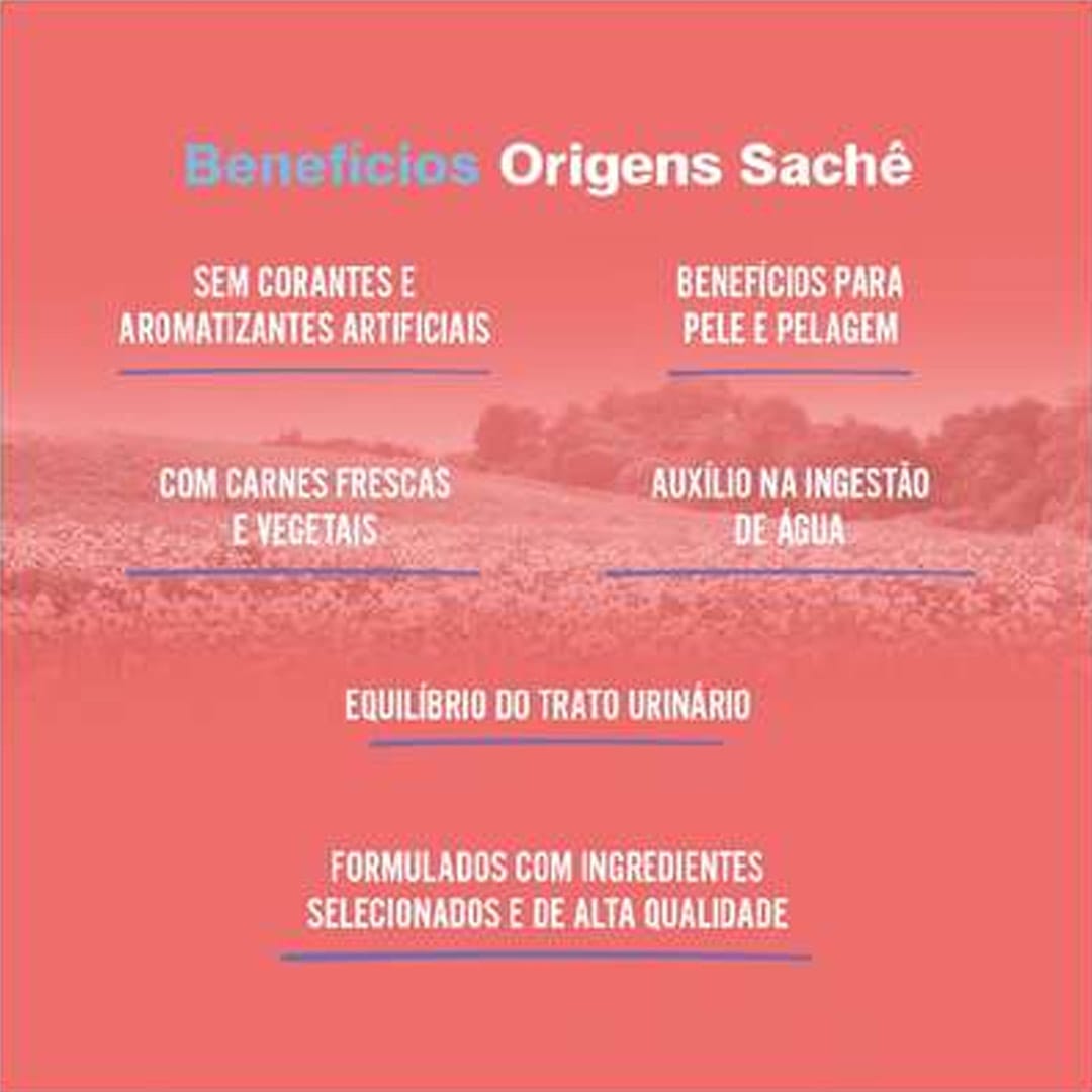 Sache Origens Gatos Castrado Frango E Carne 85g Pr - Imagem 5