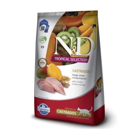 N&D Tropical Gatos Castrados Frango 7kg Promoçao