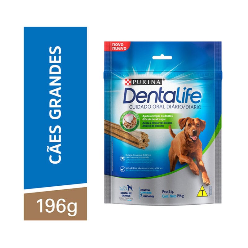 Petisco Dentalife Raças Grandes C/7unidades 196g