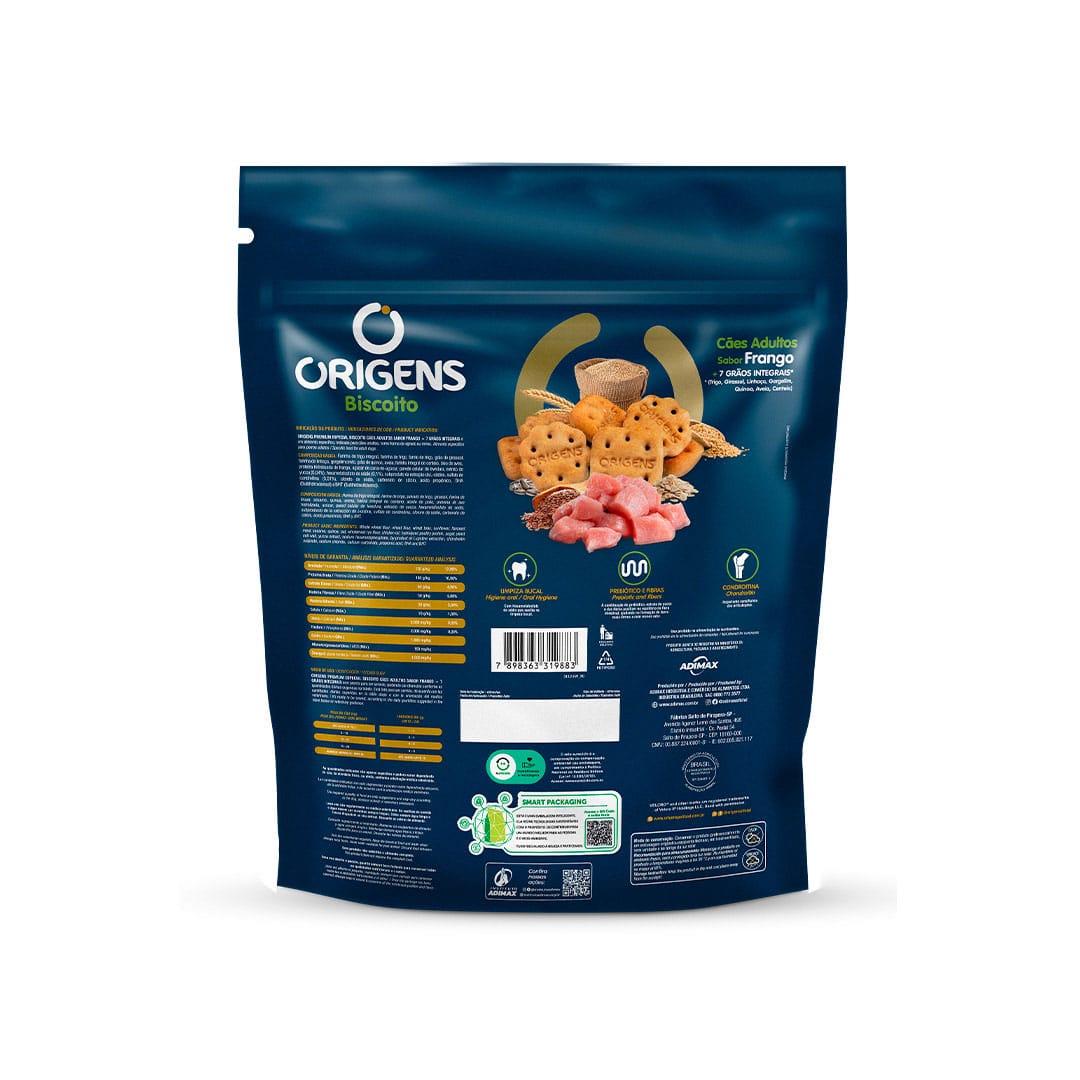 Origens Biscoito Adulto Frango 7 Grãos 700g - Imagem 2