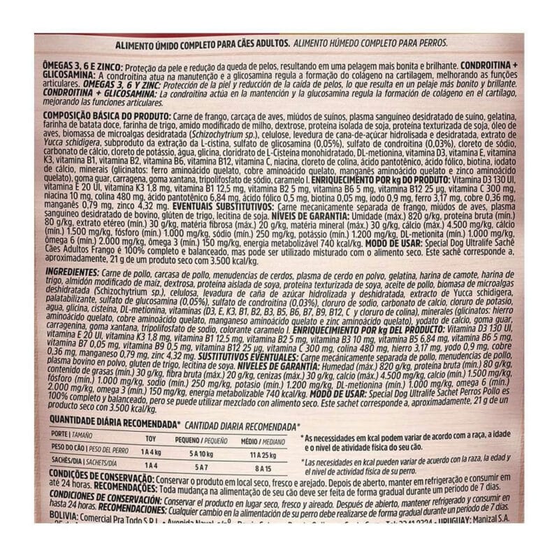 Special Dog Sache Ultralife A Frango 100g - Imagem 4