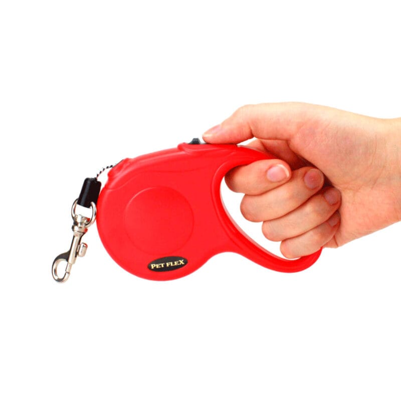 Guia Retratil Classic 3mt Ate 15kg Vermelha - Imagem 2