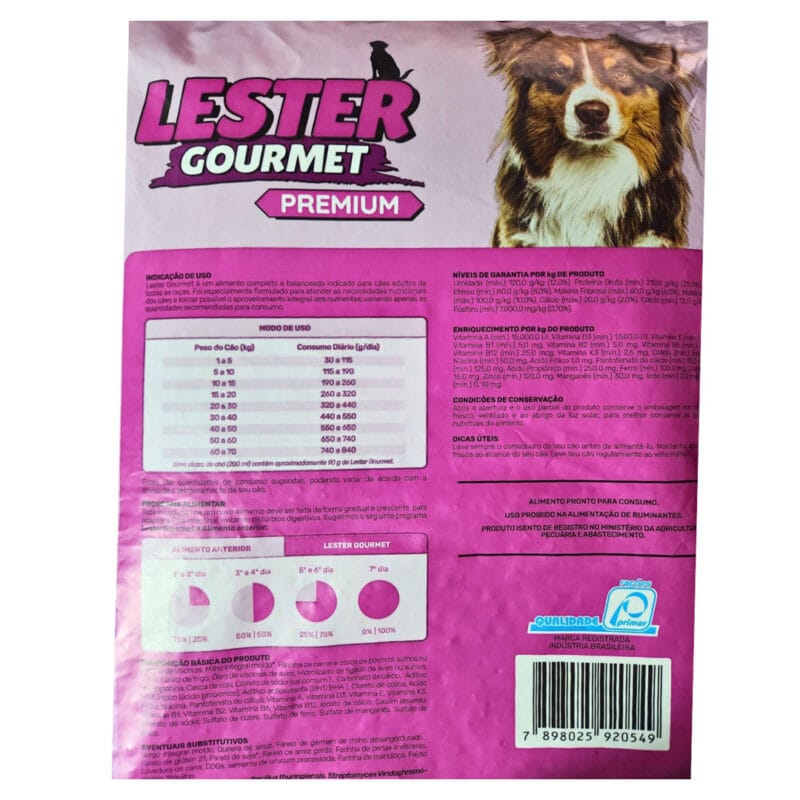 Lester Gourmet Premium 15kg Promocao - Imagem 2