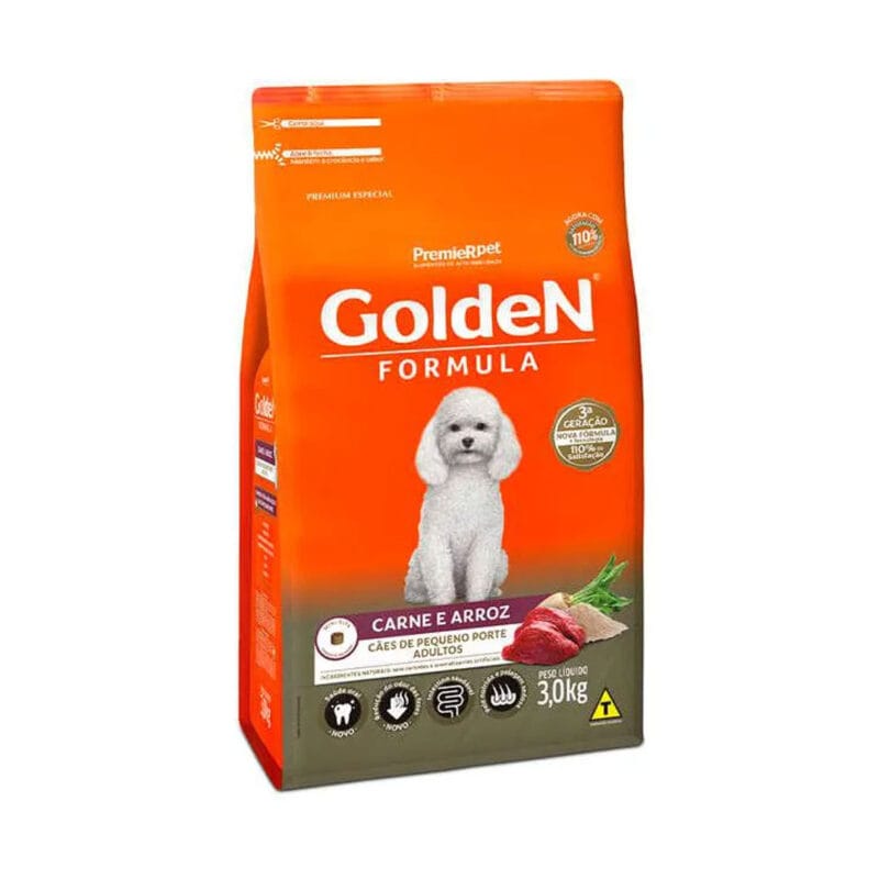 Golden Minibits Senior Carne E Arroz 3kg