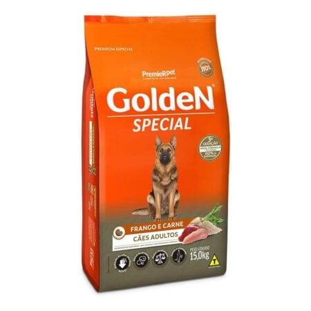 Golden Special Frango/carne Adulto 14kg+1kg Promo